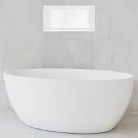 Hotbath &More Inbouwnis - 30 x 60 x 10 cm - Mat Wit
