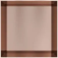Hotbath &More Inbouwnis - 30 x 30 x 10 cm - Frameless - Geborsteld Koper PVD