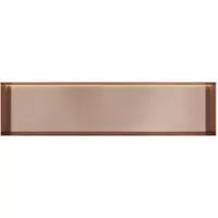 Hotbath &More Inbouwnis - 30 x 120 x 10 cm - Frameless - met LED-verlichting - Geborsteld Koper PVD