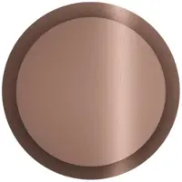 Hotbath &More VGR015 ventilatierooster rond met klemmen geborsteld koper PVD