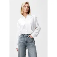 Catwalk junkie Dames Blouses Tuck In Blouse - Wit - Maat 42