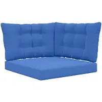 vidaXL Buitenbankkussen Polyester Koninklijk Blauw 80 x 43 x 10 cm
