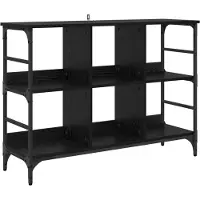 vidaXL Dressoir 102x32x73,5 cm bewerkt hout zwart