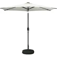 vidaXL Tuinhaard met LED-verlichting en basis 270 x 270 cm Polyester