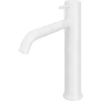 Hotbath Cobber - Wastafelmengkraan - zonder Waste - Laag - Wit - Opbouw - Messing - V02