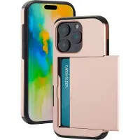 IMoshion Backcover met pasjeshouder voor de Apple iPhone 16 Pro - Rosé Goud