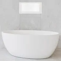 Hotbath &More Inbouwnis - 30 x 60 x 10 cm - met LED-verlichting - Mat Wit