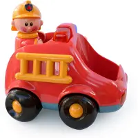 Tolo brandweerauto BIO First Friends speelgoedauto duurzaam interactief.