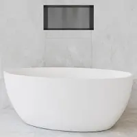 Hotbath &More Inbouwnis - 30 x 60 x 10 cm - Frameless - Geborsteld Gunmetal PVD