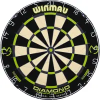 Winmau MvG Diamond Plus - Dartbord - 450 mm diameter - Cijferring tegen verblinding