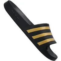 Adidas Muiltjes 'Adilette Aqua' limoen / zwart