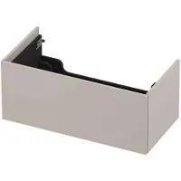 Ink Onderkast 90x45cm - Push To Open - 1 Lade - Ivoor Eiken - Badkamermeubels, Wastafelonderkasten - 8718835156244