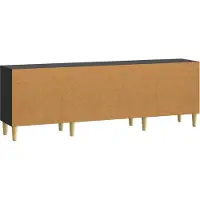 vidaXL TV Kast 150 x 31 x 50 cm Zwart Bewerkt hout