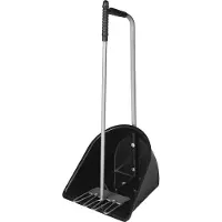 Horka mestboy met hark 80 cm zwart/zilver 2-delig