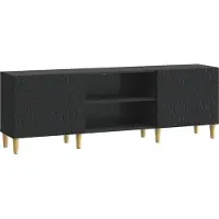 vidaXL TV Kast 150 x 31 x 50 cm Zwart Bewerkt hout