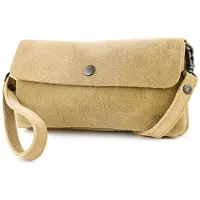 Bear design Suède Clutch / Mini Schoudertasje Lydia Bisquit