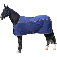 Bucas Recuptex Therapy Rug - Paardendeken - Navy/Orange - 191