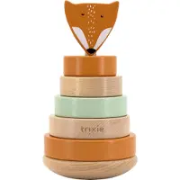 Trixie Baby Houten Stapeltoren - Mr. Fox - Houten stacking toy - Educatief speelgoed - Voor Jongens & Meisjes - Vos