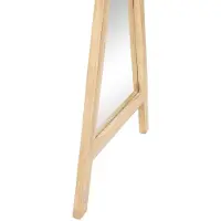 OZAIA Kinderspiegel van teakhout - B55 x H120 cm - Naturel - BATAM