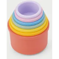 TickiT SiliSoft ronde stapelbekers (regenboog)