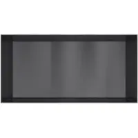 Hotbath &More Inbouwnis - 30 x 60 x 10 cm - Frameless - Geborsteld Zwart PVD