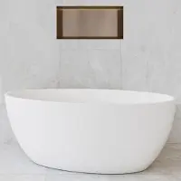 Hotbath &More Inbouwnis - 30 x 60 x 10 cm - Frameless - met LED-verlichting - Tuscan Bronze