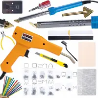 Rosfix soldeerbout Blue Lark 80W BL80W met accessoirepakket, elektrische S-serie + nietmachine (200 nietjes + 800 nietjes) + mini lasapparaatset