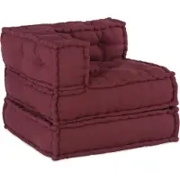 vidaXL Modulebankeenheid Stof Bordeaux 210 x 70 x 56 cm
