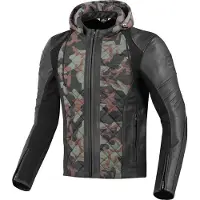 Bogotto Radic Leren / Textiele Motorjas Groen Maat 4XL