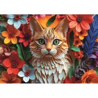 Trefl puzzel kat - 1000 stukjes - 3D effect premium legpuzzel.