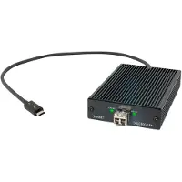 Sonnet Technologies Solo 10G Thunderbolt 3 naar SFP+ 10 Gigabit Ethernet Adapter (SFP+ [SR] inbegrepen) *Nieuw (Thunderbolt 3, SFP+), Netwerkadapter, Zwart