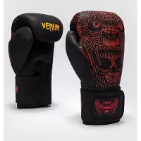 Venum Quetzal Fury Bokshandschoenen Zwart Fury Rood Mandarijn - 12 OZ