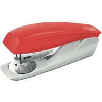 Leitz NeXXt Recycle Kleine Nietmachine - Niet tot 25 Vel - 96% Gerecycled Post-consumer Plastic - Rood