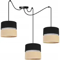 Light11 HOME SPIDER-plafondlamp, lampenkap 20 cm, zwart