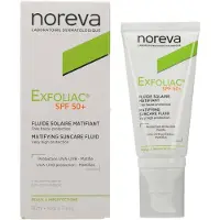 Noreva Dagcrème Exfoliac Matifying Suncare Fluid Very High Protection SPF50+ 40ml