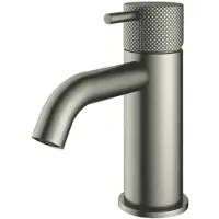 Hotbath Cobber X - Wastafelmengkraan - zonder Waste - Laag - Geborsteld Nikkel - Opbouw - Nikkel - V01