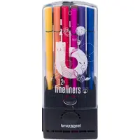 Bruynzeel - Fineliner Teens 0,4mm ass | Etui a 12 stuk | 4 stuks