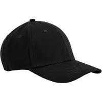 Beechfield EarthAware Classic 6 Panel Organic Cotton Baseball Cap (Zwart)