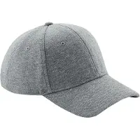 Beechfield Unisex Jersey Athleisure Baseball Cap (Heide Grijs)