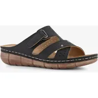 Natuform damaes slippers zwart maat 40
