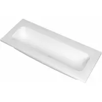 Ink Reflekt Wastafel Polystone Centraal Zonder Kraangat - 1000x400x15 mm - Mat Wit