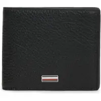 Tommy Hilfiger Portemonnee 'Signature Plaque Bifold' zwart