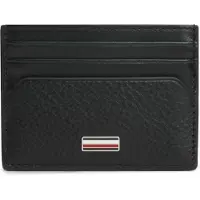 Tommy Hilfiger Portemonnee 'Signature Plaque Card' zwart