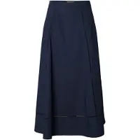 Selected Katoenen Maxi Rok Dames Blauw 42