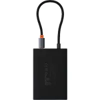 Baseus PioneerJoy Serie - 8w1 HUB Adapter - HDMI, DisplayPort, VGA, USB-A, USB-C - Grijs