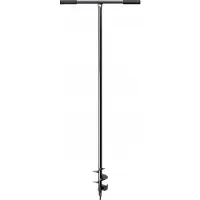 Kadax Handboor, grondboor van metaal, grondboor, paalboor, plantenboor, paalboor voor tuin, planten, handboor, spiraalboor, grondboor, 100 mm
