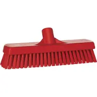 Vikan Hygiene 7060-4 vloerschrobber rood, harde vezels, 305mm
