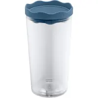 Koziol Voorraadpot Prince L 1 l, Blauw / Transparant, Opbergblikken, Blauw