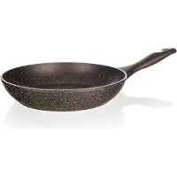 Banquet Premium DONKERE BRUINE koekenpan, 24 x 4,8 cm, artikelnummer 40055124. Diameter tot 24 cm, aluminium, geschikt voor inductiekookplaten, anti-aanbaklaag