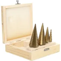 AWTOOLS FORET ÉTAGÉ HSS-TIN / SET VAN 4 STUKS.